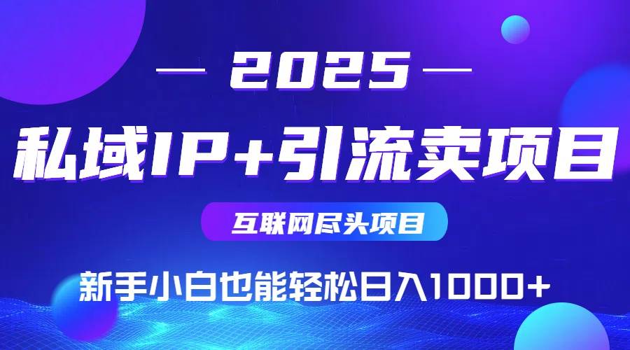 （15531期）2025网创尽头项目，私域IP+引流，新手小白也能在家日入1000+-网创副业教程