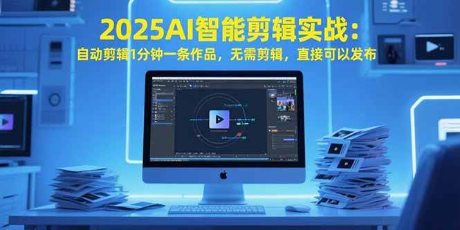 （15504期）2025AI智能剪辑实战：自动剪辑1分钟一条作品，无需剪辑，直接可以发布-网创副业教程