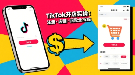 TikTok从开店到投流的进阶课，从基础实操到高阶技巧一网打尽-网创副业教程