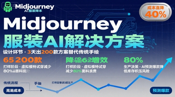 AI在服装领域的运用，使用midjourney做服装辅助企业降低成本-网创副业教程
