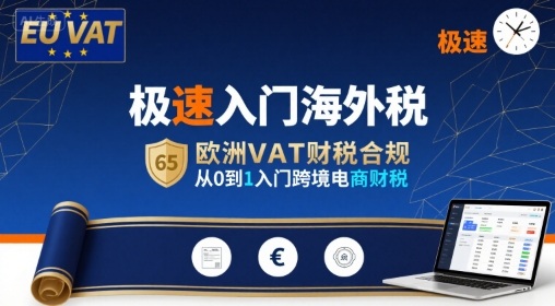 极速入门海外税，欧洲VAT财税合规，从0到1入门跨境电商财税-网创副业教程