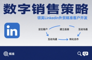 数字销售策略领英LinkedIn外贸精准客户开发-网创副业教程
