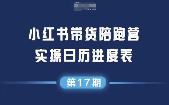 小红书第17期带货陪跑营，不囤货，无不直播，无不投流，通过选品+笔记内容+测品+笔记铺量+矩阵运营打爆款（更新）-网创副业教程